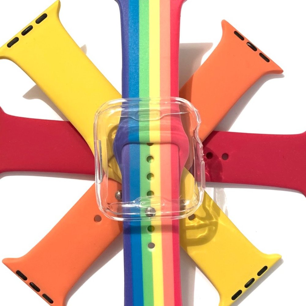 4 Apple Watch Rainbow 44mm 42mm 40mm 38mm band cse